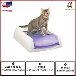 Self-cleaning Scoops For Cat With Disposable Litter Tray