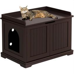 Enclosure Pet Side Table W/2 Doors Decorative Hidden Furnitu