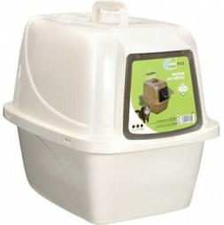 Large Enclosed Pet Odor Absorbing Stain Resistant White
