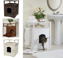 Hidden House Small Dog Pet Nightstand End Table Kitty