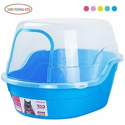 Petphabet Jumbo Hooded Cat Litter Box, Extra Large,