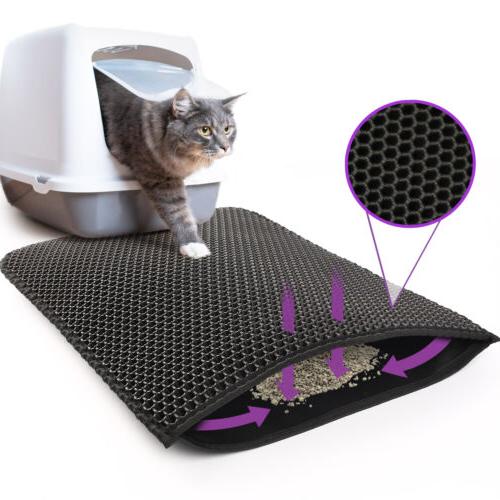 Kitty Cat Litter Mat Trapping Honeycomb Double Layer