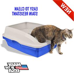 Pan Self Clean Slotted Kitty Tray Extra Hooded New