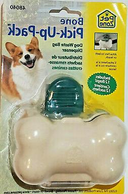 Pet Zone Bone Pick Up Pack - Deluxe Poop Bag Dispenser With 