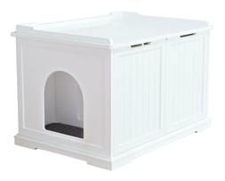 Enclosure White Cat Furniture Hidden Toilet Extra Large Cove